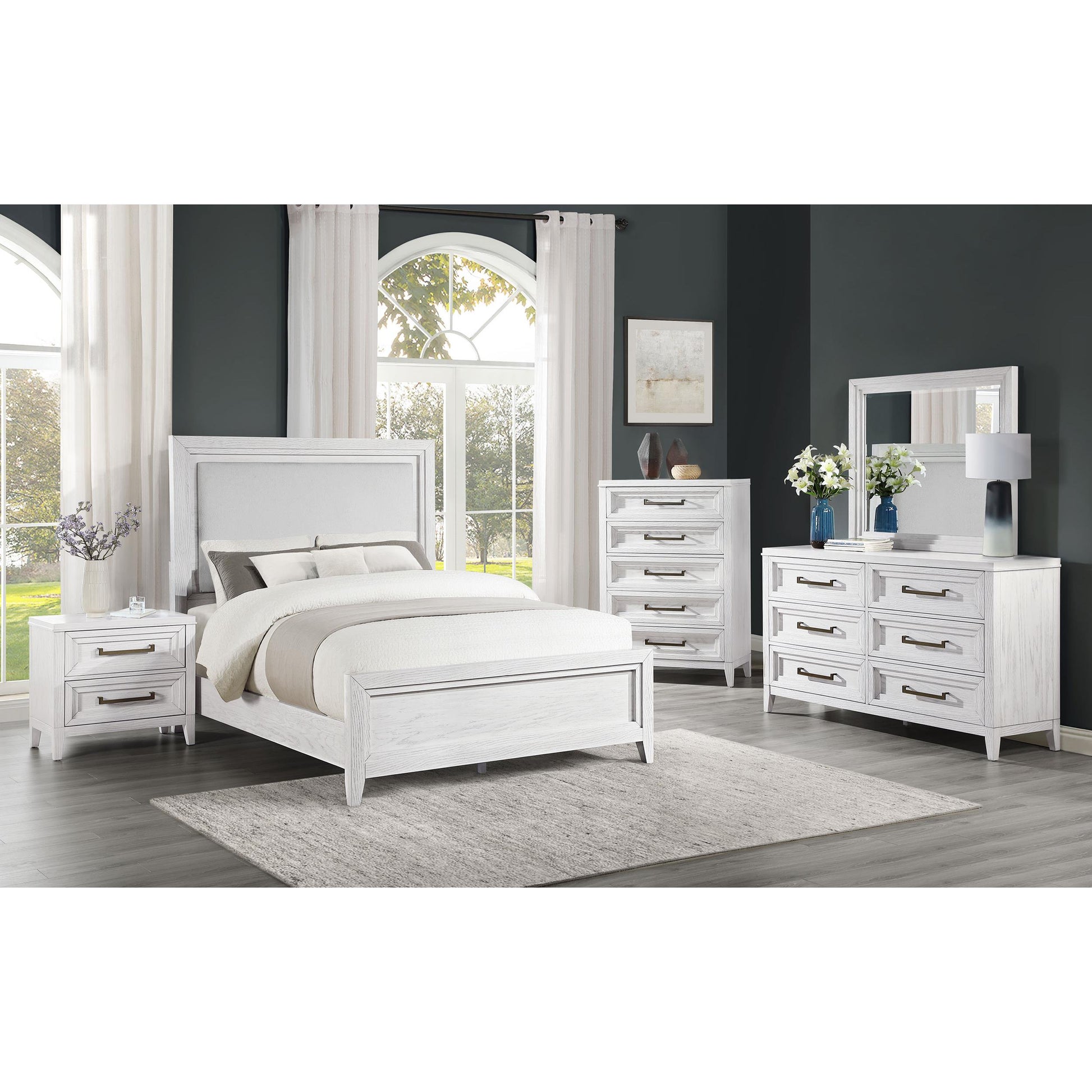 Coaster Furniture Marielle 224845 5-Drawer Bedroom Chest - Distressed White IMAGE 10