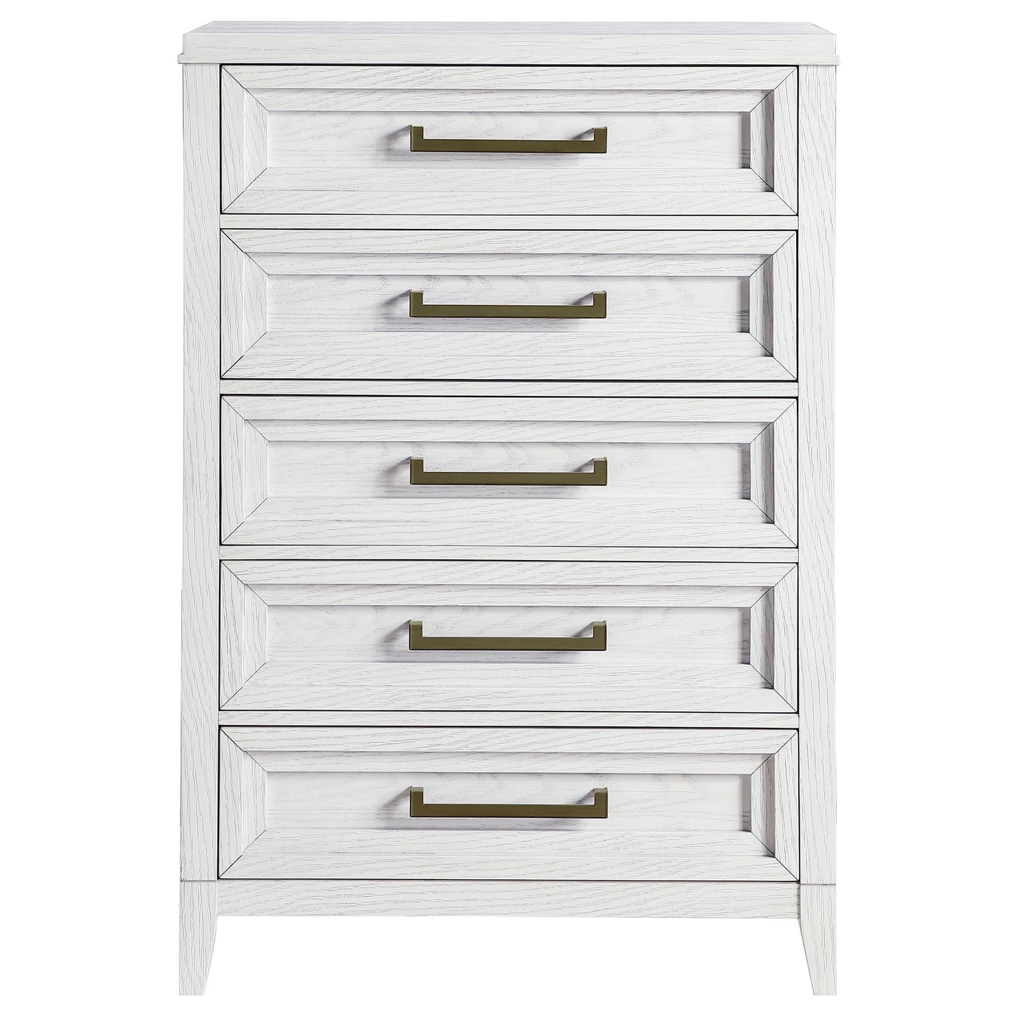 Coaster Furniture Marielle 224845 5-Drawer Bedroom Chest - Distressed White IMAGE 2