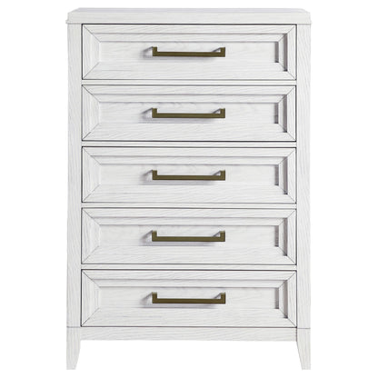 Coaster Furniture Marielle 224845 5-Drawer Bedroom Chest - Distressed White IMAGE 2