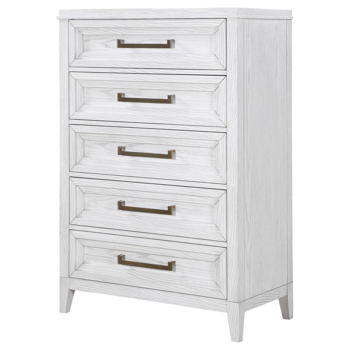 Coaster Furniture Marielle 224845 5-Drawer Bedroom Chest - Distressed White IMAGE 3
