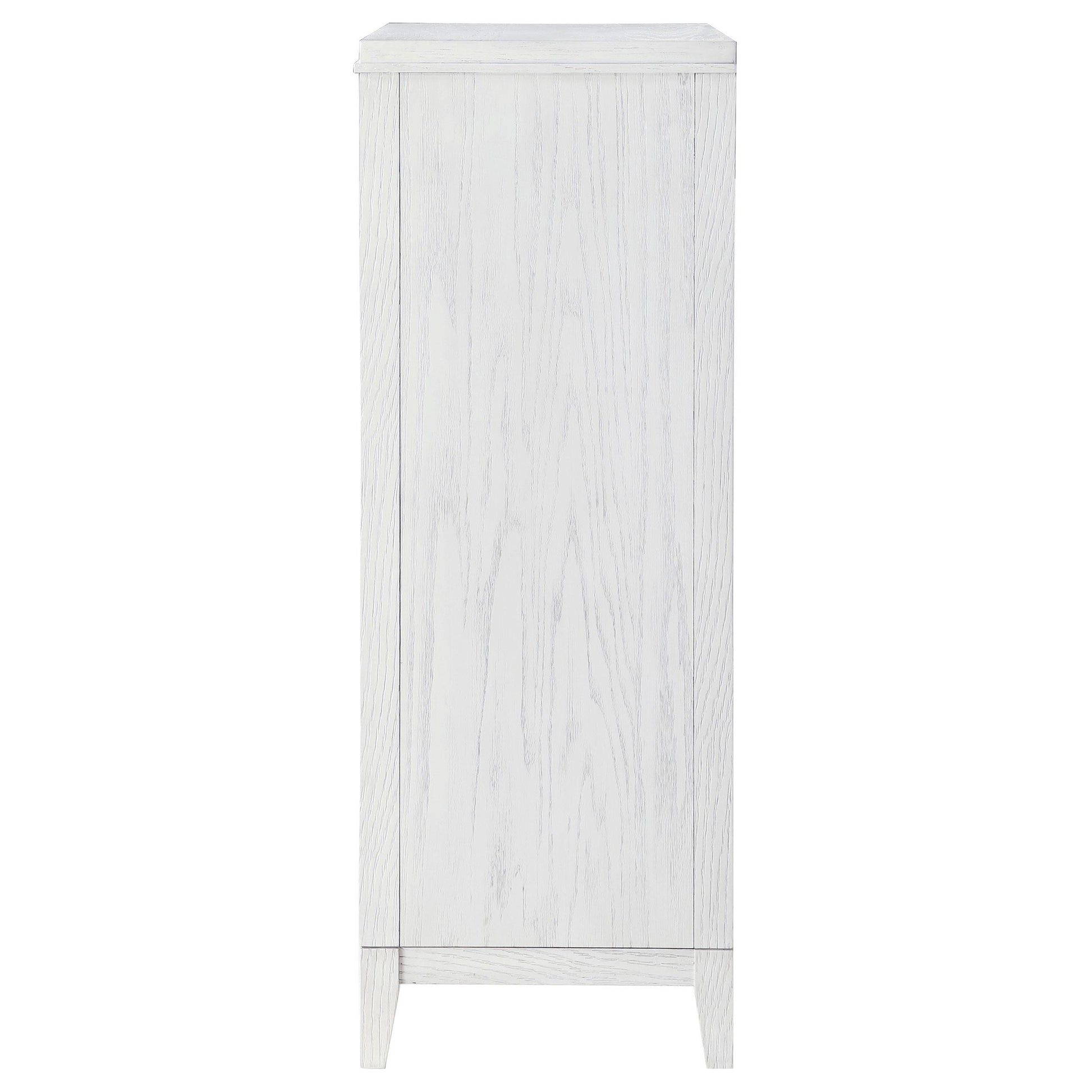 Coaster Furniture Marielle 224845 5-Drawer Bedroom Chest - Distressed White IMAGE 4