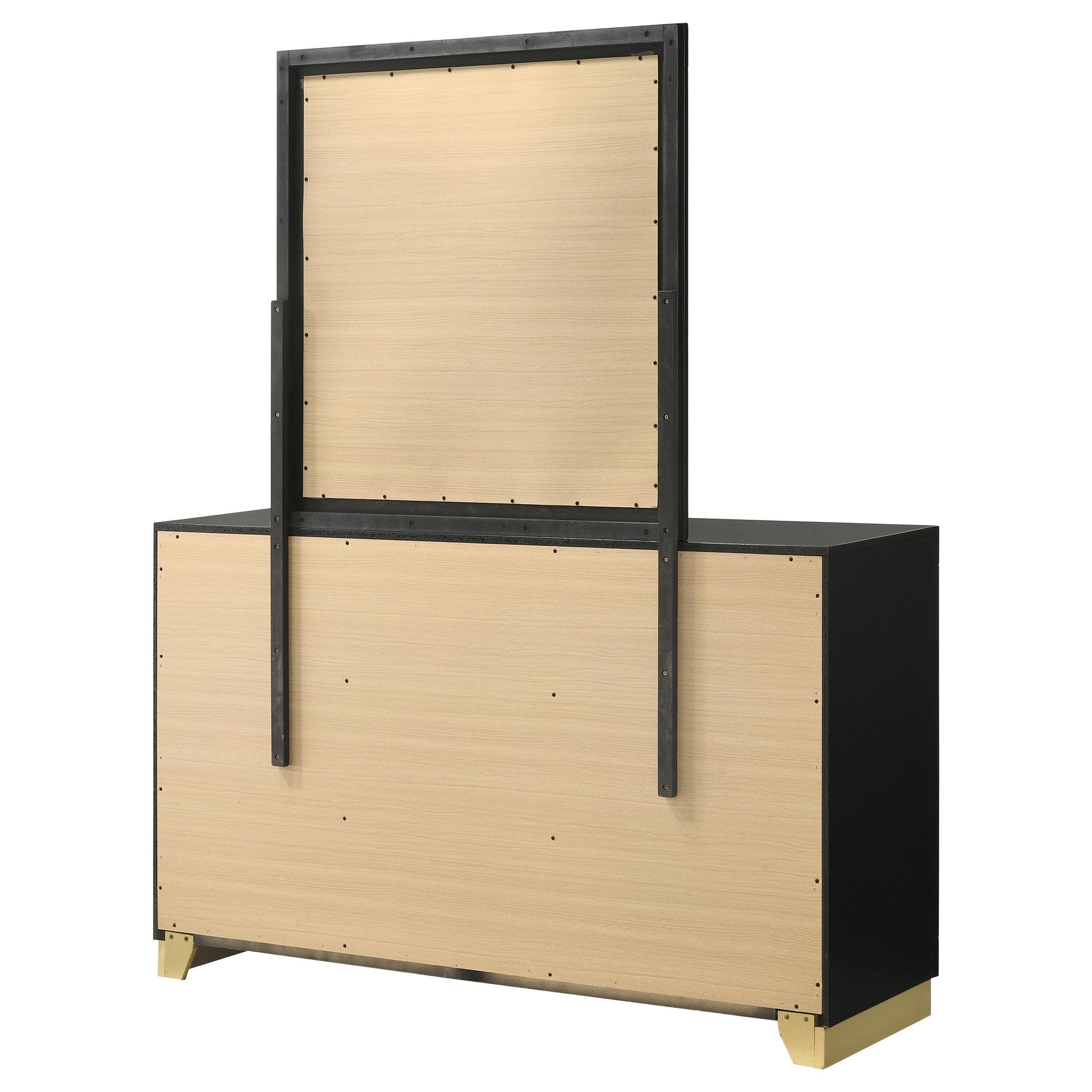  Coaster Furniture Caraway 224783M 6-Drawer Dresser with Mirror - Black IMAGE 7