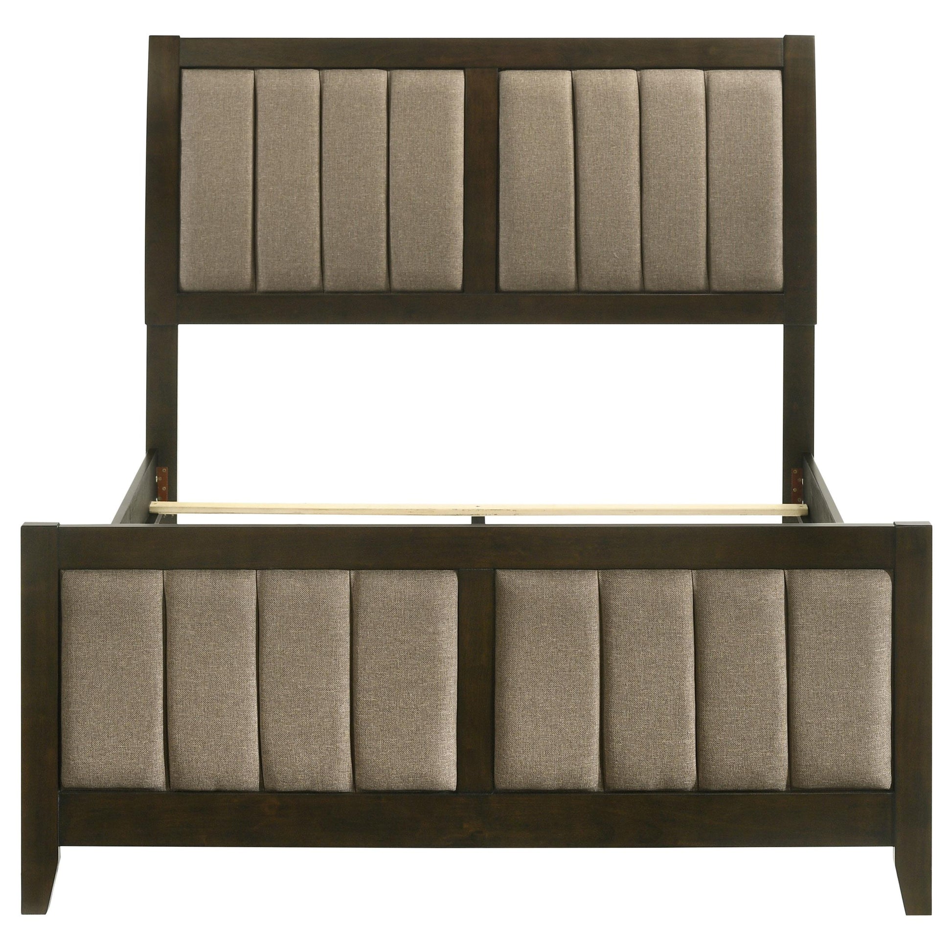  Coaster Furniture Wilkes 224421F 51-inch Upholstered Full Bed - Dark Cocoa IMAGE 3