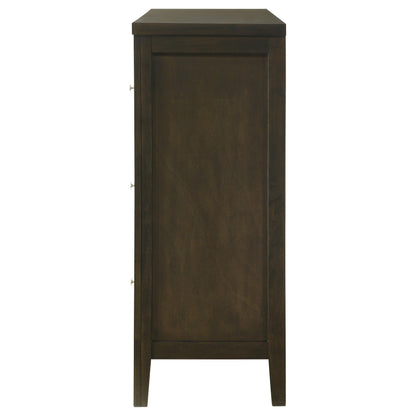 Coaster Furniture Wilkes 224423 6-Drawer Dresser Cabinet - Dark Cocoa IMAGE 4