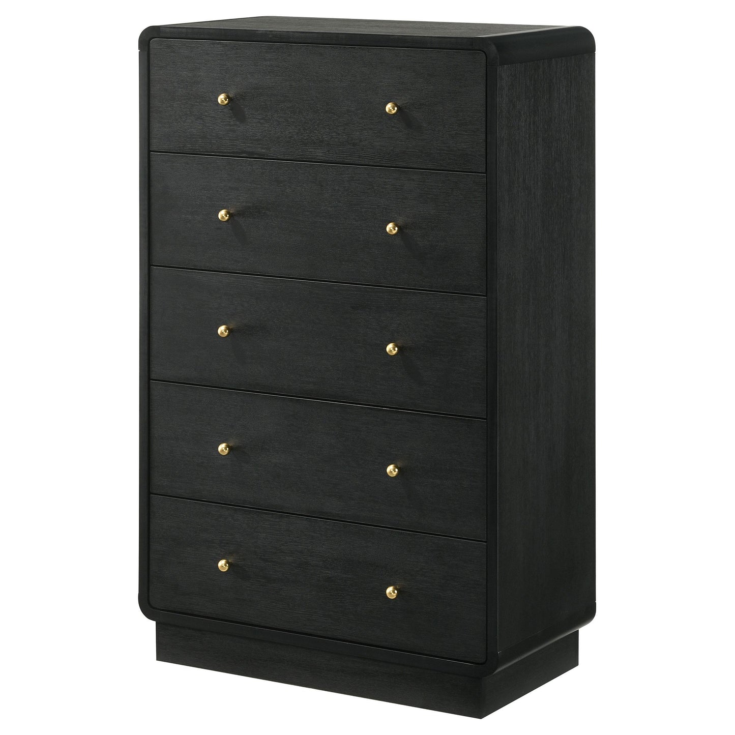  Coaster Furniture Cavelle 223665 5-Drawer Chest of Drawers - Black IMAGE 3