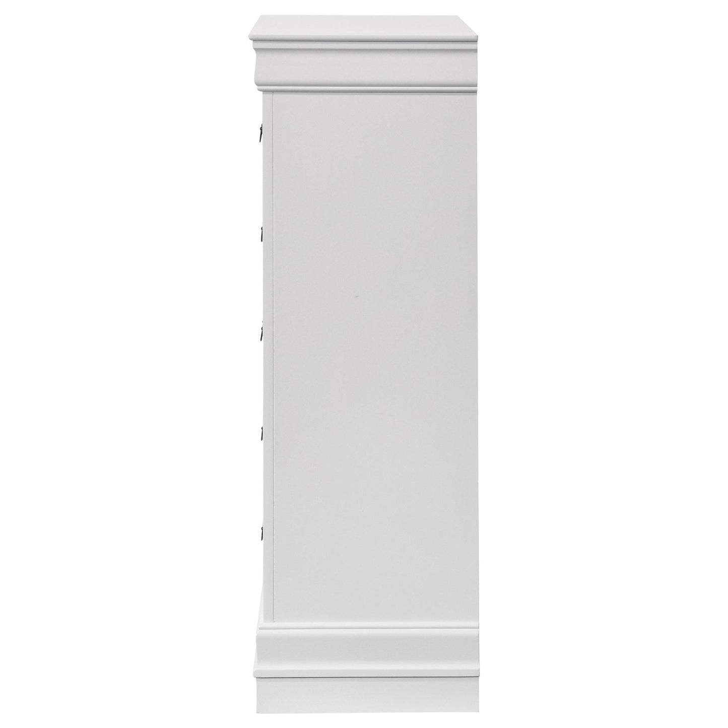  Coaster Furniture Louis Philippe 202445 5-Drawer Bedroom Chest - White IMAGE 4