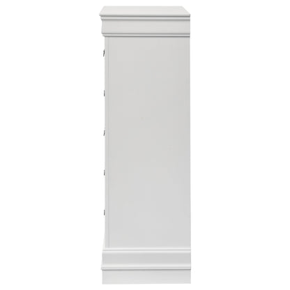  Coaster Furniture Louis Philippe 202445 5-Drawer Bedroom Chest - White IMAGE 4