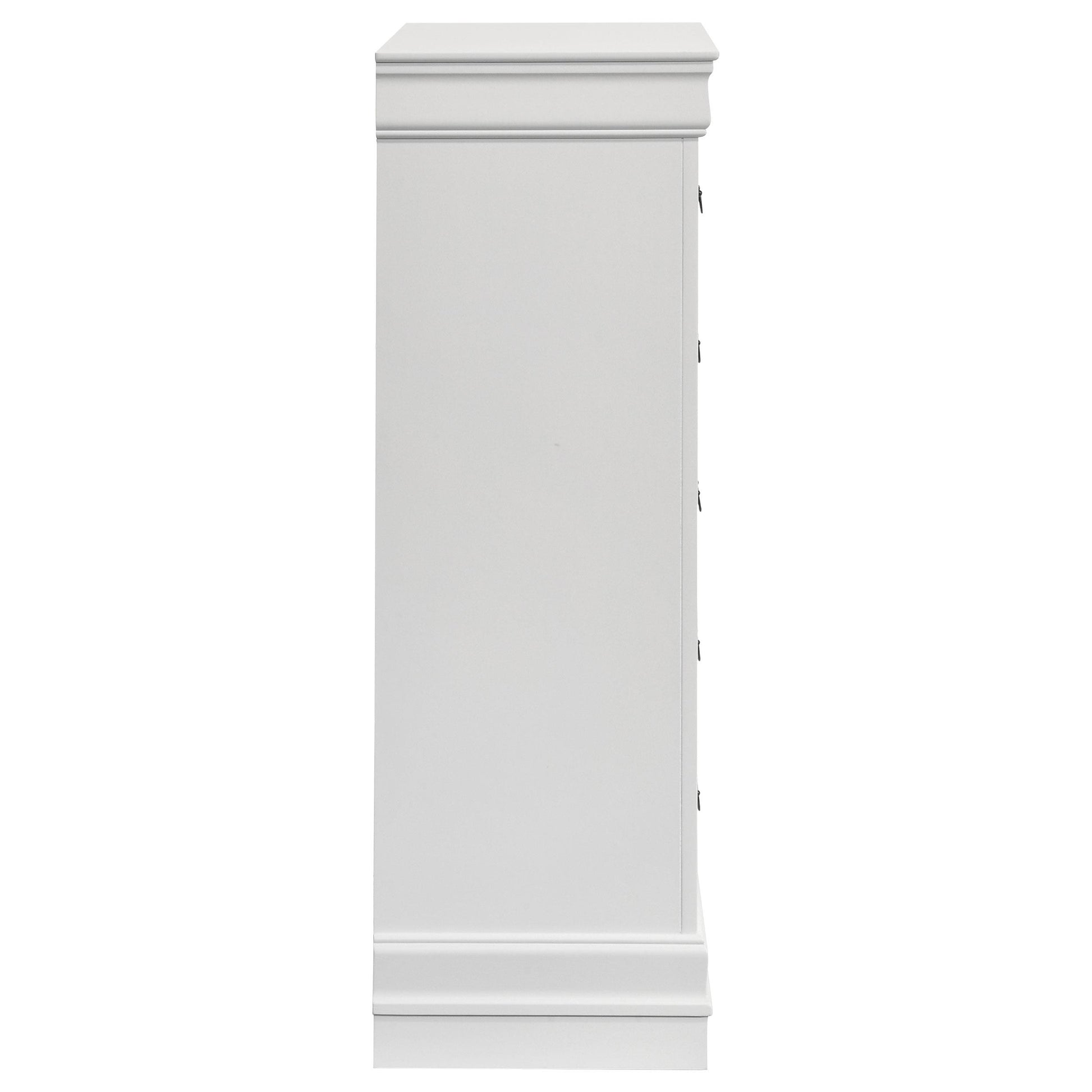  Coaster Furniture Louis Philippe 202445 5-Drawer Bedroom Chest - White IMAGE 8