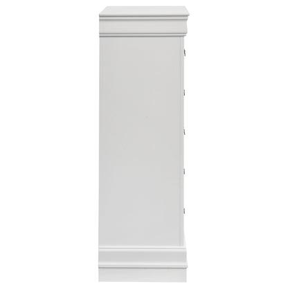  Coaster Furniture Louis Philippe 202445 5-Drawer Bedroom Chest - White IMAGE 8