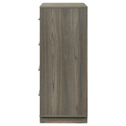  Coaster Furniture Fenwick 224985 4-Drawer Chest of Drawers - Grey Oak IMAGE 4