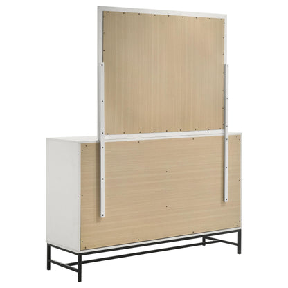 Coaster Furniture Sonora 224863M 6-Drawer Dresser with Mirror - White IMAGE 5