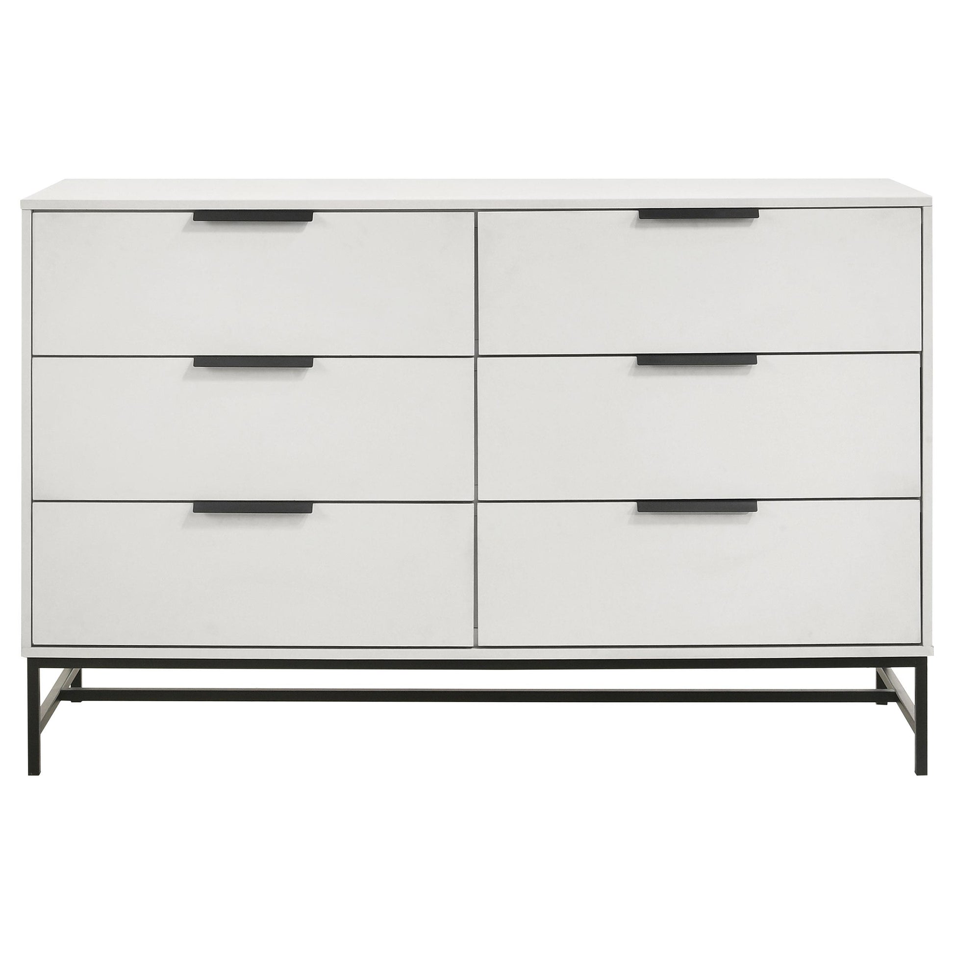 Coaster Furniture Sonora 224863 6-Drawer Bedroom Dresser - White IMAGE 2