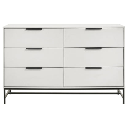 Coaster Furniture Sonora 224863 6-Drawer Bedroom Dresser - White IMAGE 2