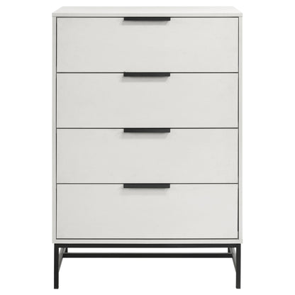  Coaster Furniture Sonora 224865 4-Drawer Bedroom Chest - White IMAGE 2