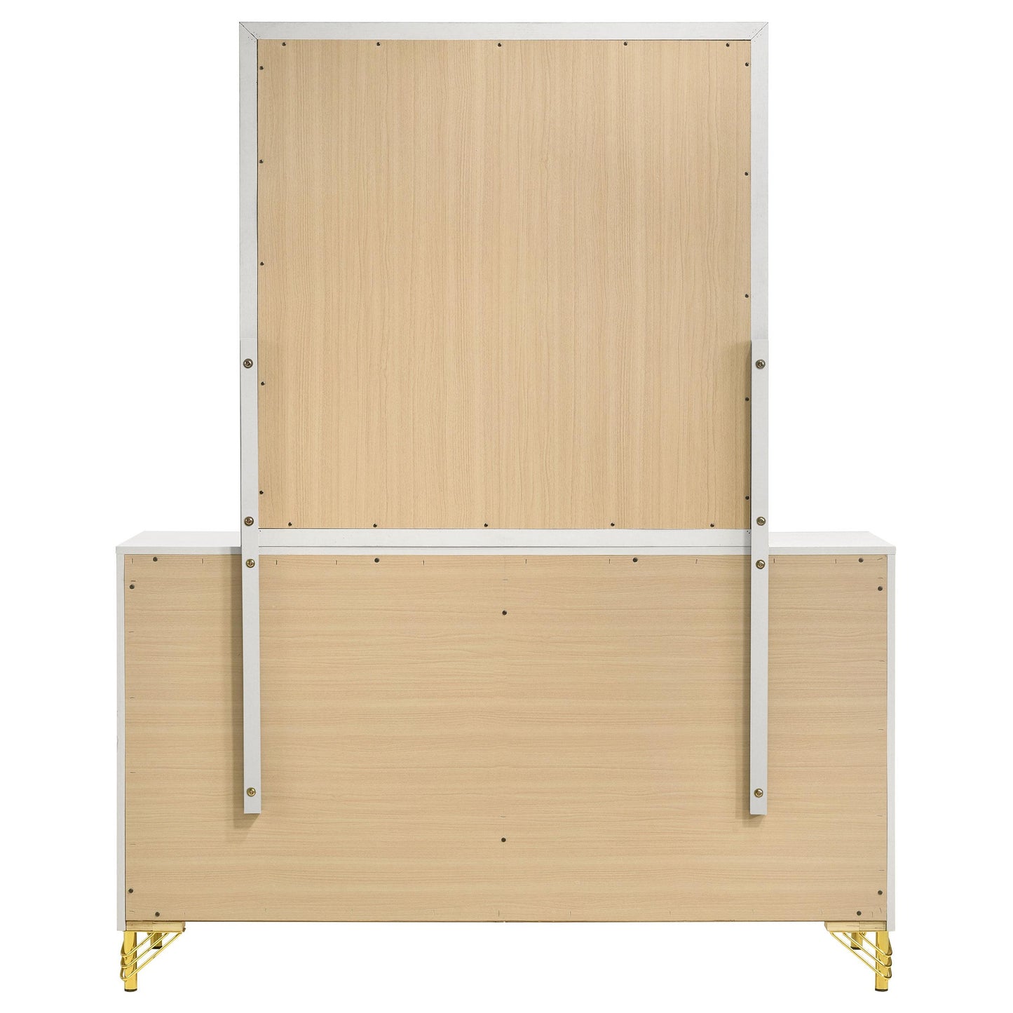 Coaster Furniture Lucia 224733M 6-Drawer Dresser with Mirror - White IMAGE 6