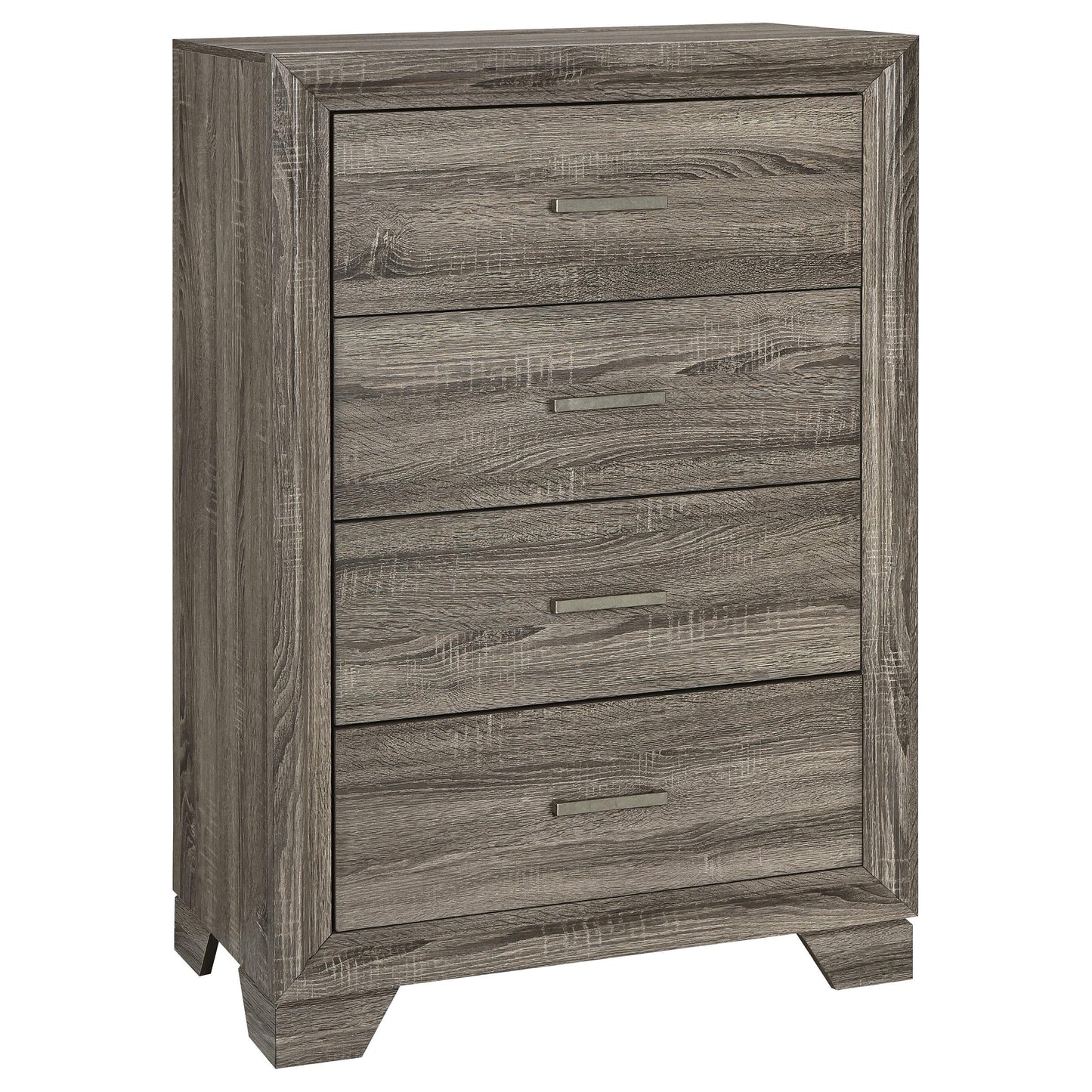 Coaster Furniture Wright 223345 4-Drawer Chest of Drawers - Brown Oak IMAGE 1