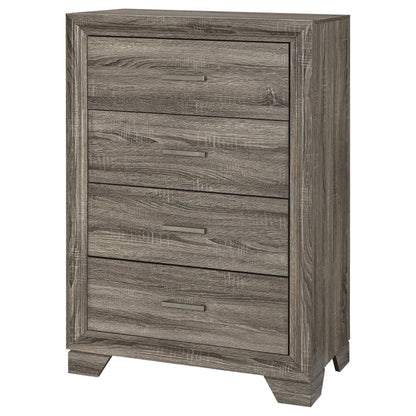 Coaster Furniture Wright 223345 4-Drawer Chest of Drawers - Brown Oak IMAGE 3