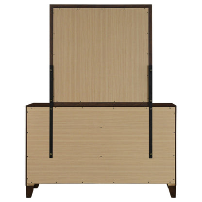 Coaster Furniture Welsley 223443M 6-Drawer Dresser and Mirror - Walnut IMAGE 5