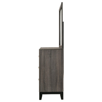  Coaster Furniture Watson 212423M 6-Drawer Dresser with Mirror - Grey Oak IMAGE 4