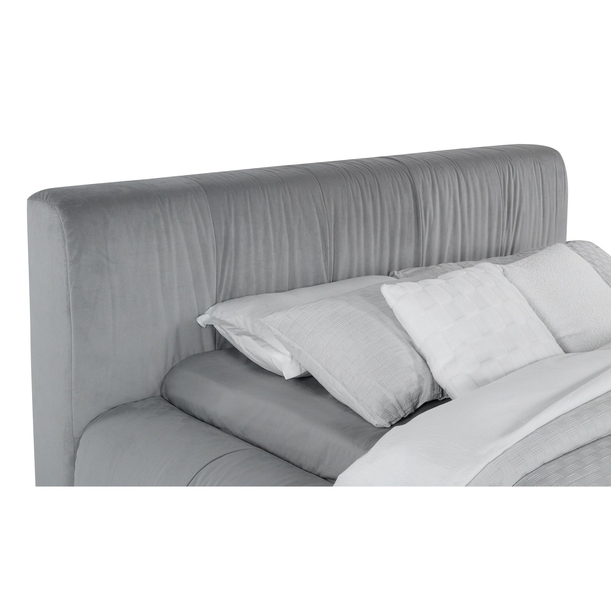 Coaster Furniture Wilshire 315981Q Upholstered Queen Platform Bed - Grey IMAGE 6