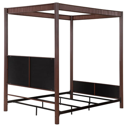 Coaster Furniture Zimmerlee 360331Q 89-inch Metal Queen Canopy Bed - Rust Brown IMAGE 6