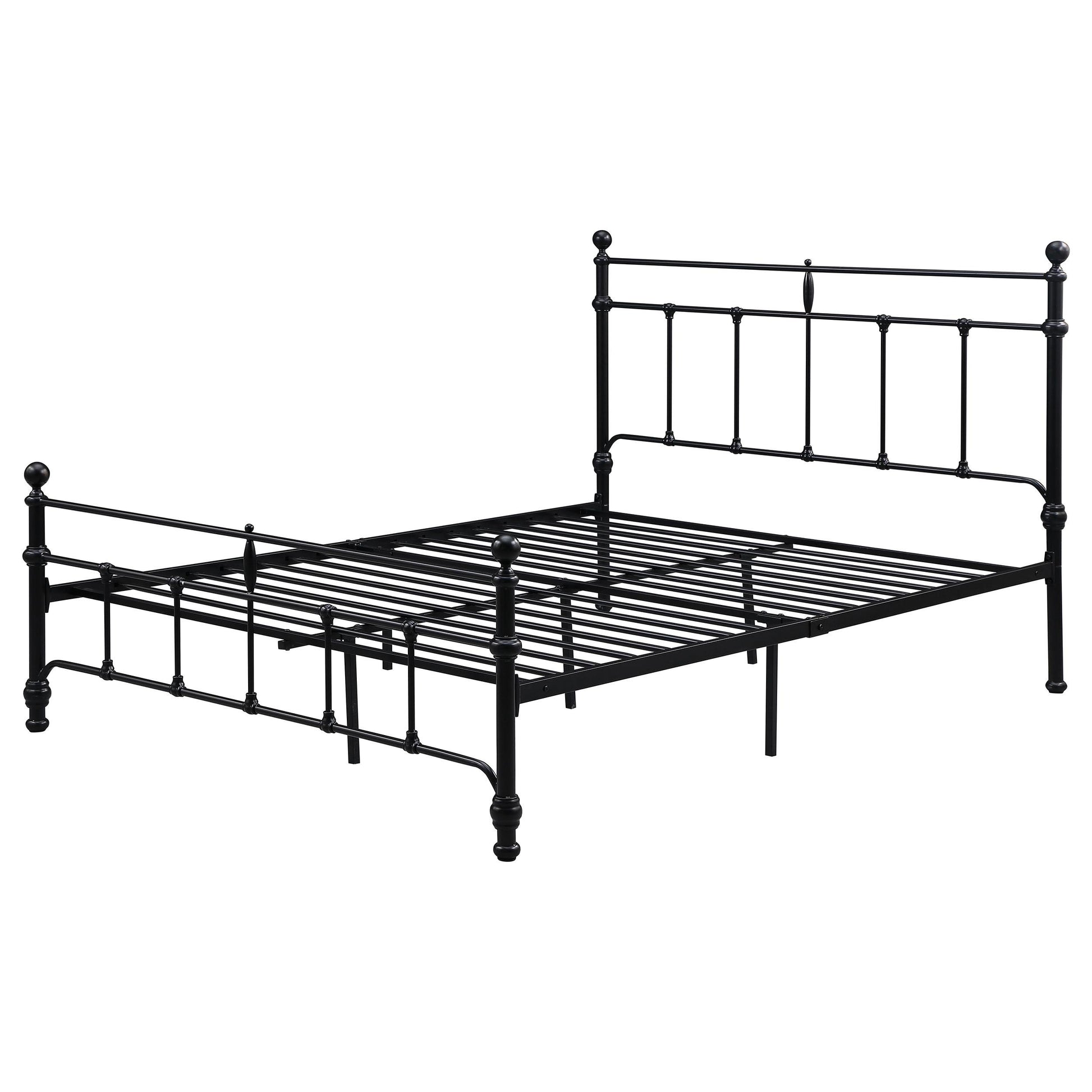  Coaster Furniture Novak 316001Q 48-inch Metal Queen Open Frame Bed - Matte Black IMAGE 3