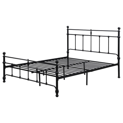  Coaster Furniture Novak 316001Q 48-inch Metal Queen Open Frame Bed - Matte Black IMAGE 3