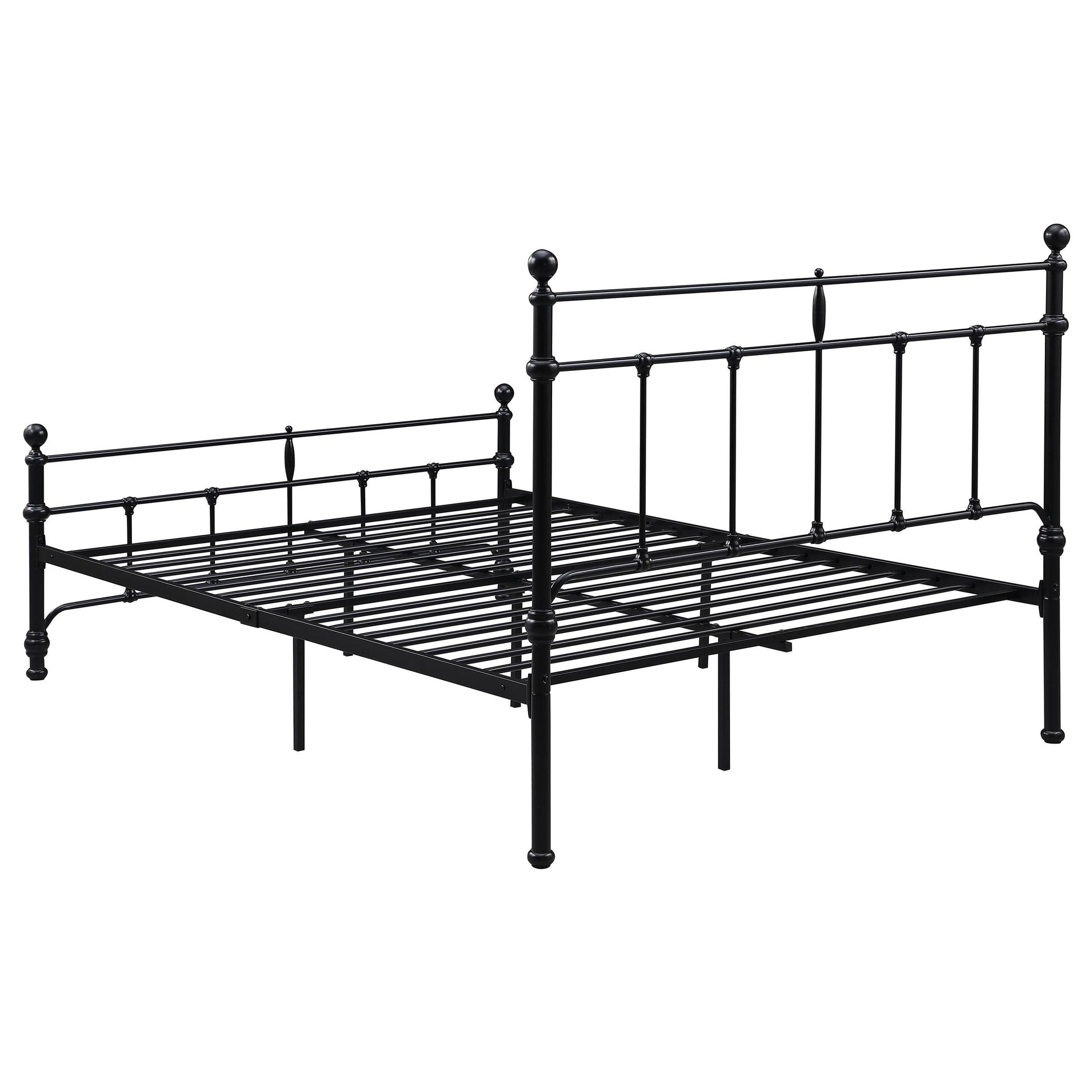  Coaster Furniture Novak 316001Q 48-inch Metal Queen Open Frame Bed - Matte Black IMAGE 5