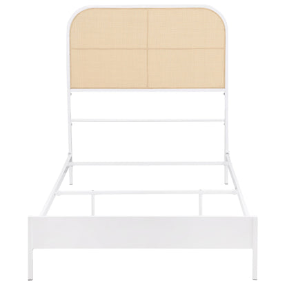 Coaster Furniture Amherst 360301T Radio Weave Rattan Metal Twin Bed - White IMAGE 2