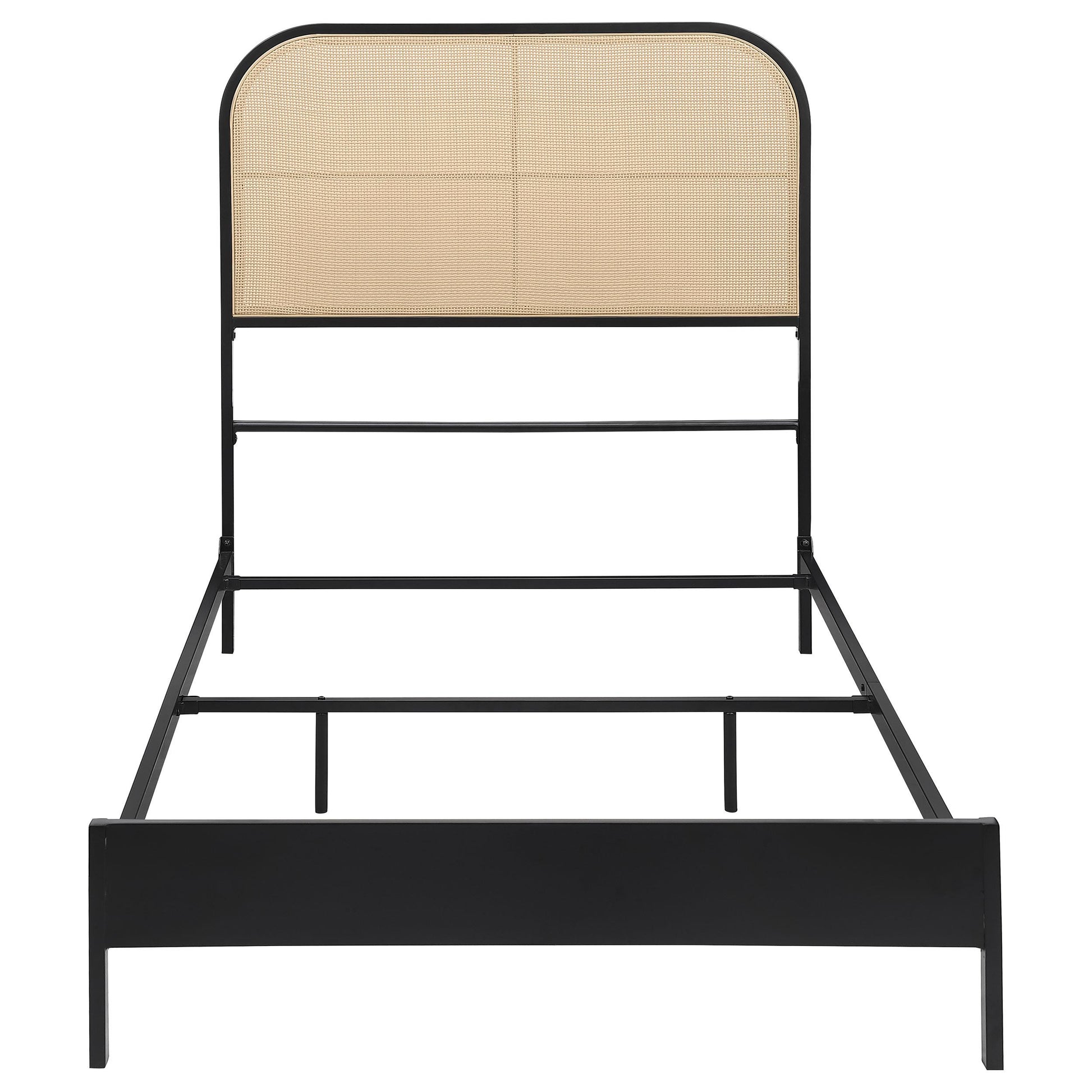 Coaster Furniture Amherst 360351T Radio Weave Rattan Metal Full Bed - Black IMAGE 2