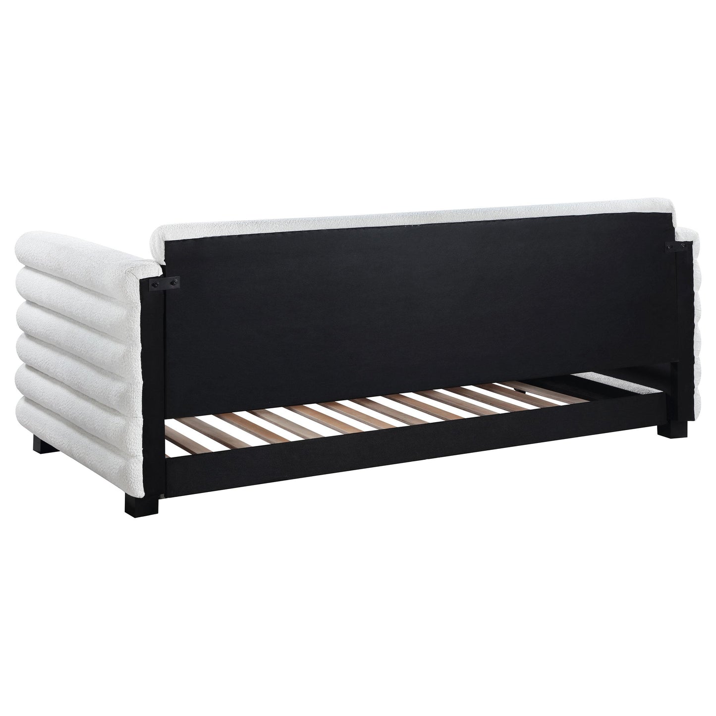 Coaster Furniture Patricia 300716 Boucle Upholstered Twin Day Bed with Trundle - White IMAGE 6