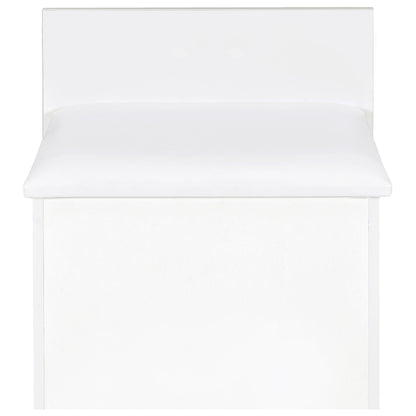 Coaster Furniture Danbury 930208 3-Drawer Makeup Vanity & Stool - Set White High Gloss IMAGE 11