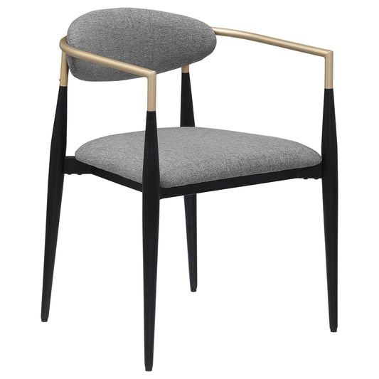 Coaster Furniture Alexis 182682 Fabric Upholstered Dining Arm Chair - Grey IMAGE 1