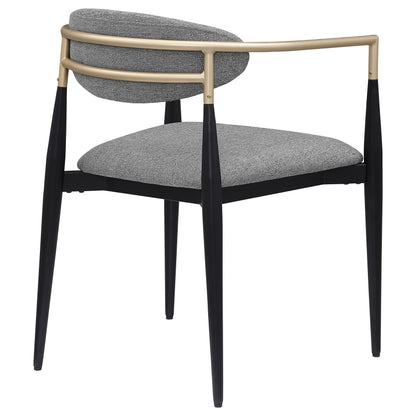 Coaster Furniture Alexis 182682 Fabric Upholstered Dining Arm Chair - Grey IMAGE 6