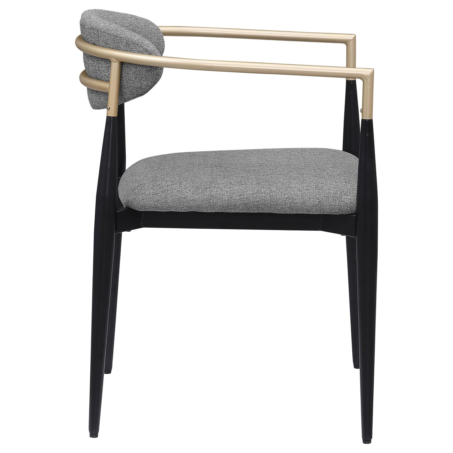 Coaster Furniture Alexis 182682 Fabric Upholstered Dining Arm Chair - Grey IMAGE 7