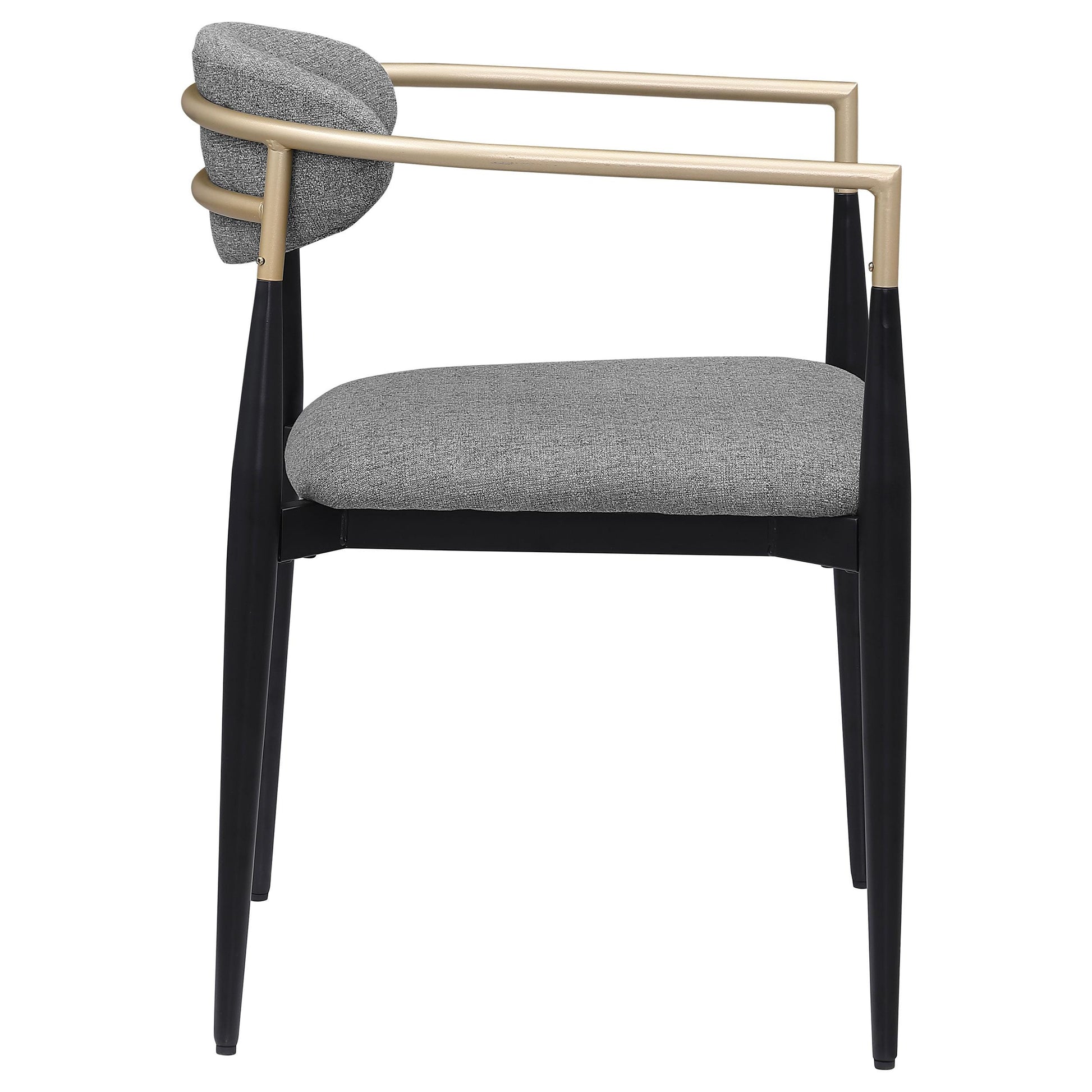 Coaster Furniture Alexis 182682 Fabric Upholstered Dining Arm Chair - Grey IMAGE 7