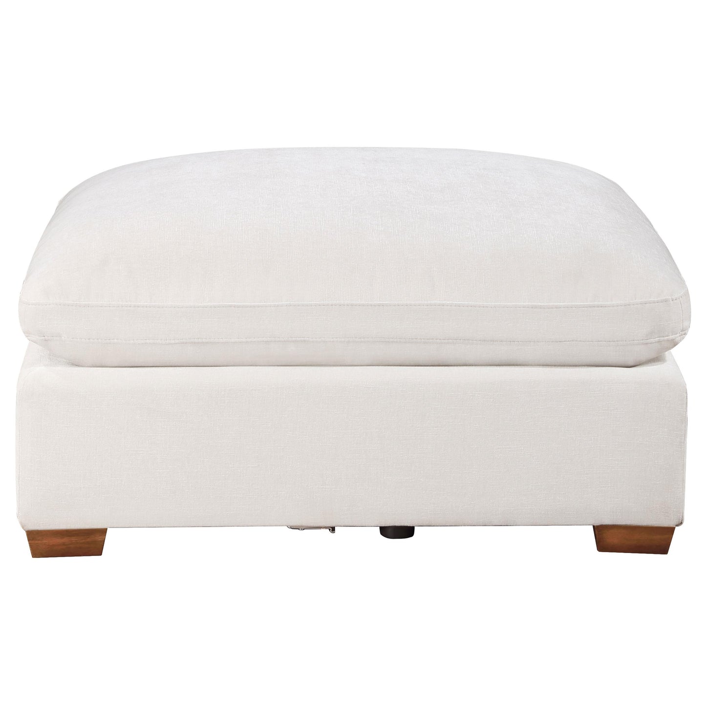  Coaster Furniture Lakeview 551463 Rectangular Upholstered Ottoman - Ivory IMAGE 2