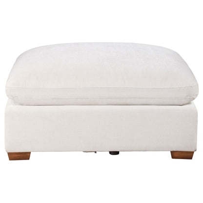  Coaster Furniture Lakeview 551463 Rectangular Upholstered Ottoman - Ivory IMAGE 2
