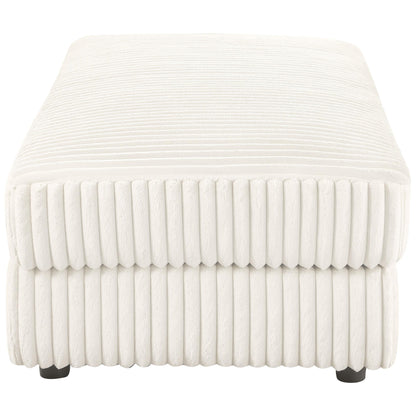  Coaster Furniture Emberson 508855 Upholstered Rectangular Storage Ottoman - Ivory IMAGE 8