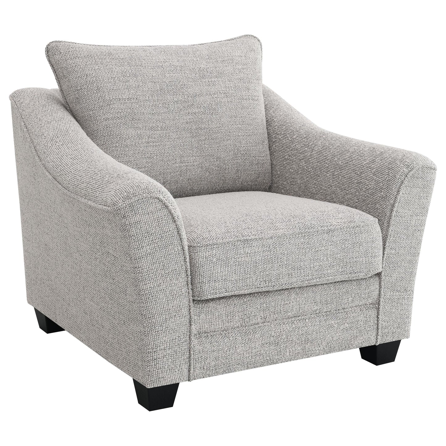 Coaster Furniture Tomkins 509673 Boucle Upholstered Chair - Light Grey IMAGE 1