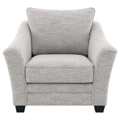 Coaster Furniture Tomkins 509673 Boucle Upholstered Chair - Light Grey IMAGE 2