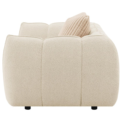  Coaster Furniture Winchester 503999 Boucle Upholstered Chair and a Half - Sand Pebble IMAGE 4