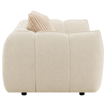  Coaster Furniture Winchester 503999 Boucle Upholstered Chair and a Half - Sand Pebble IMAGE 7