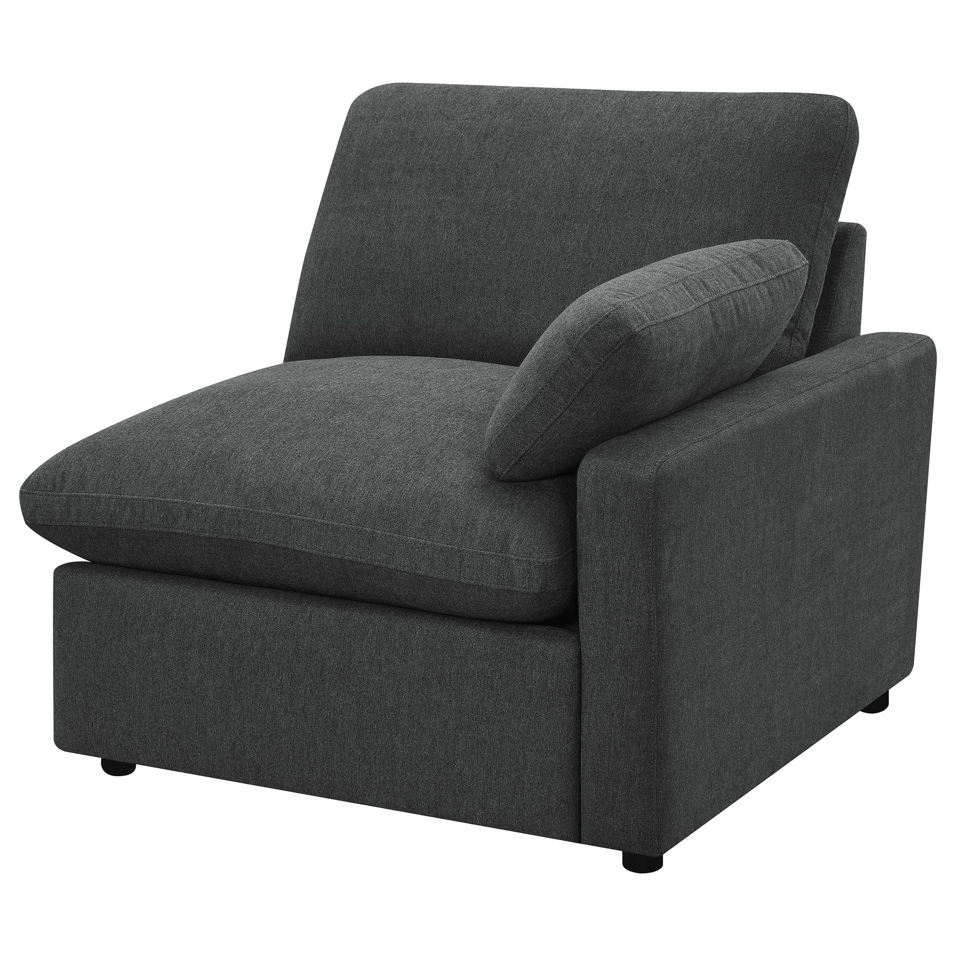  Coaster Furniture Collins 609531P Modular Power Sofa - Dark Grey IMAGE 6