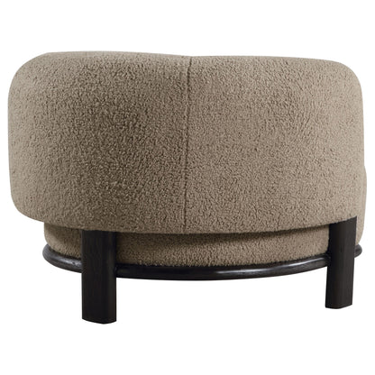  Coaster Furniture Lawler 903170 Upholstered Barrel Back Accent Chair - Mushroom IMAGE 7