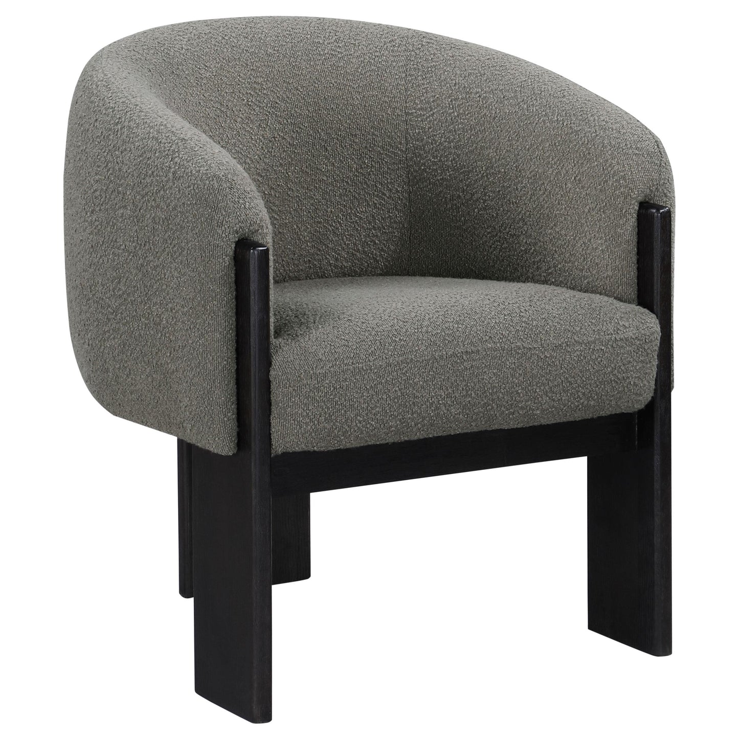 Coaster Furniture Valdez 903166 Boucle Upholstered Barrel Back Accent Chair - Brown IMAGE 1