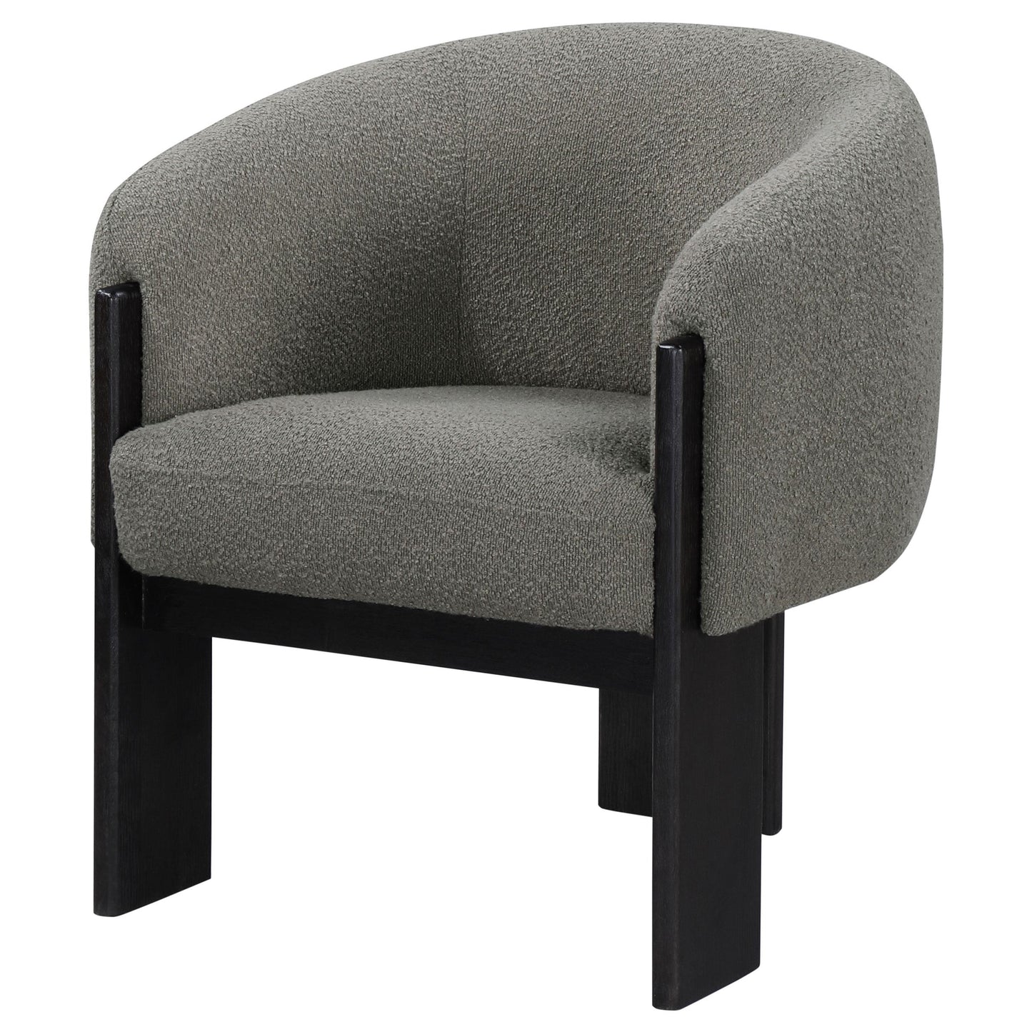 Coaster Furniture Valdez 903166 Boucle Upholstered Barrel Back Accent Chair - Brown IMAGE 3