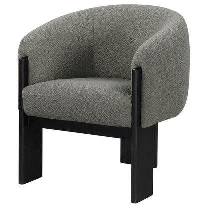 Coaster Furniture Valdez 903166 Boucle Upholstered Barrel Back Accent Chair - Brown IMAGE 3