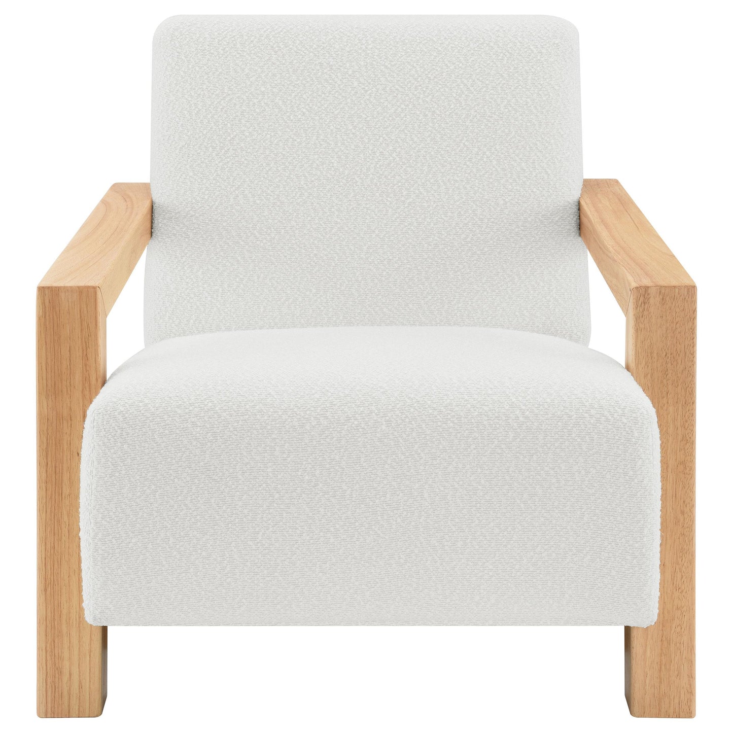  Coaster Furniture Fitzroy 903094 Boucle Upholstered Accent Arm Chair - Ivory IMAGE 2