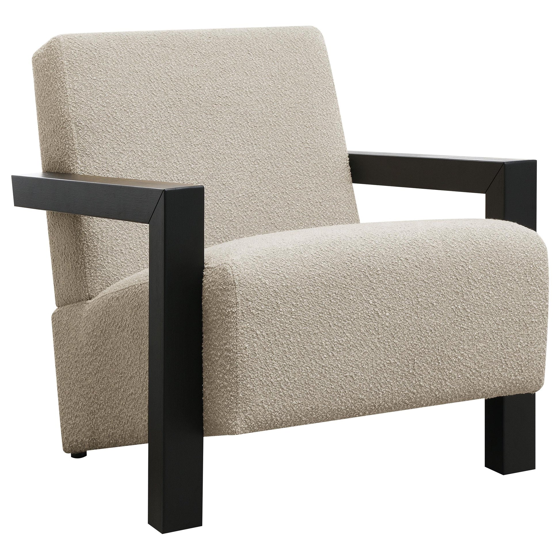  Coaster Furniture Fitzroy 903095 Boucle Upholstered Accent Arm Chair - Latte IMAGE 1